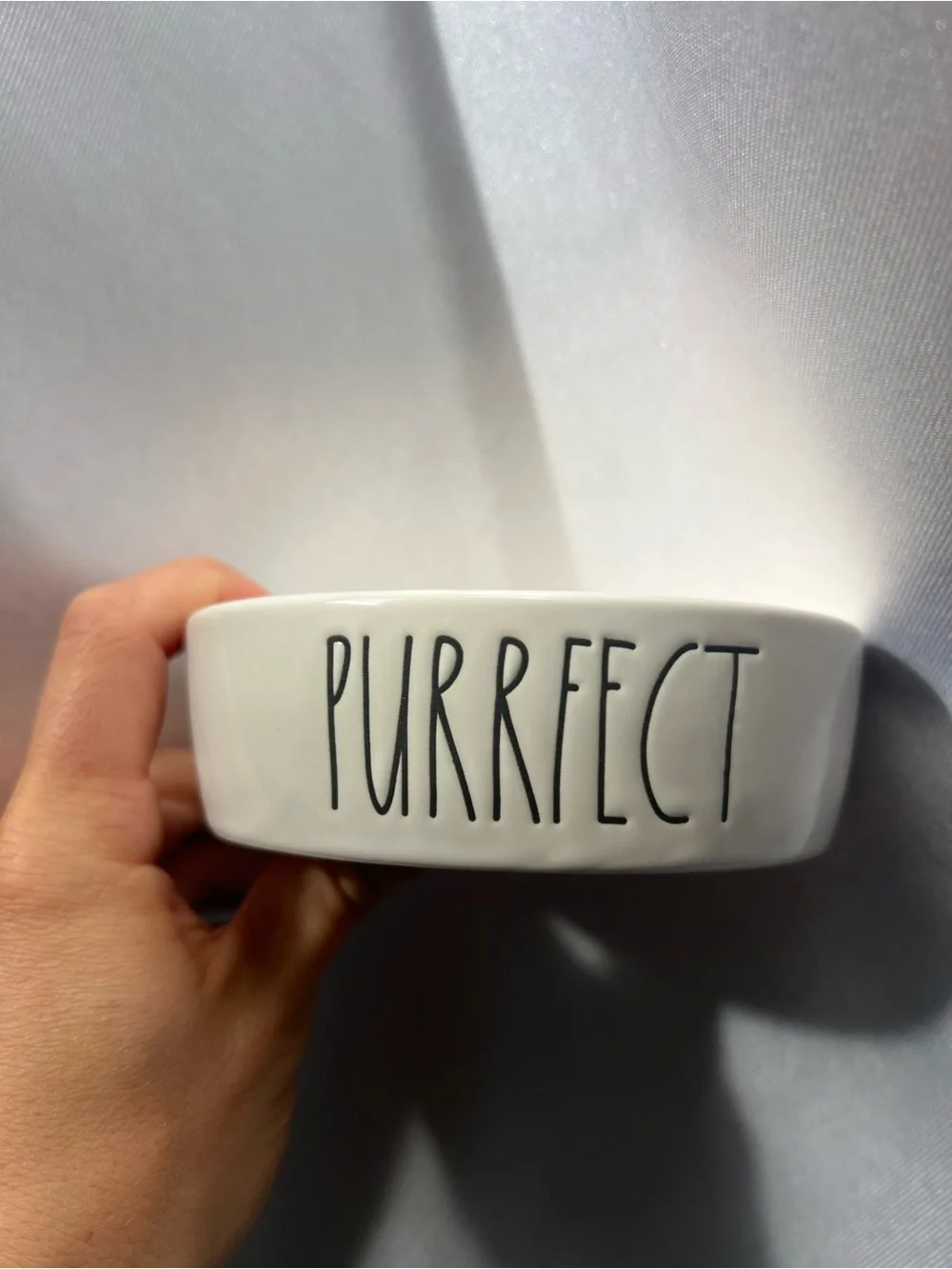 Rae Dunn Set of 2 Pet Bowls with Purfect, Brand New